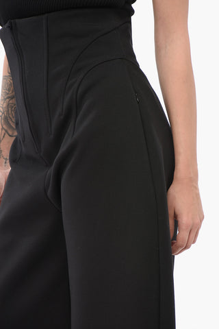 Pantaloni Corsetto in Lana Stretch