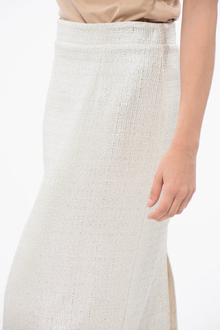 Gonna Tubino in Tinta Unita con Zip Posteriore