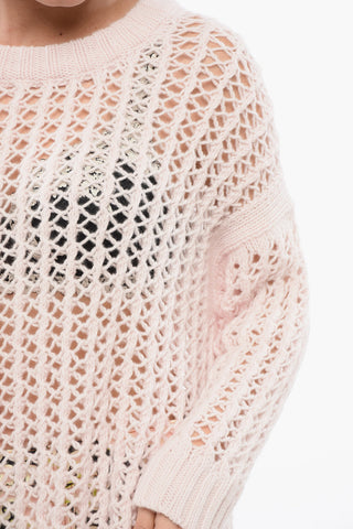 Pure Cashmere Openwork Sweater