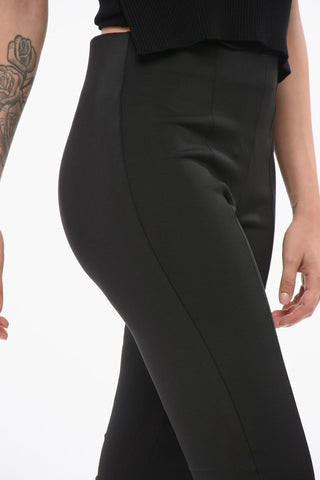 Tech Fabric Leggings with Ankle Zips