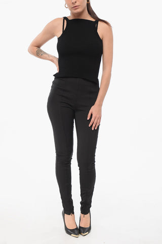 Tech Fabric Leggings with Ankle Zips