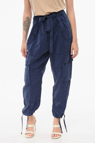 Pantaloni Cargo con Cintura