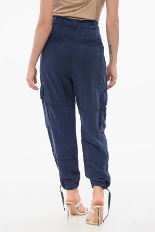 Pantaloni Cargo con Cintura