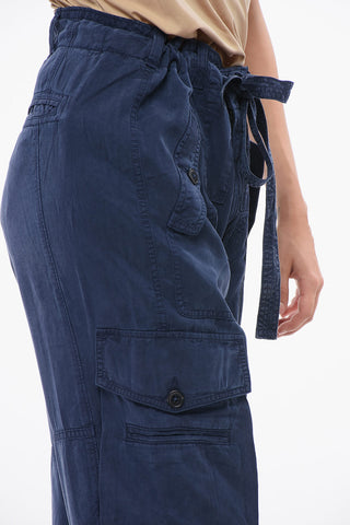 Pantaloni Cargo con Cintura