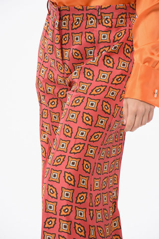 Pantaloni Wide Leg in Seta