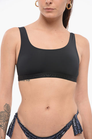 EMPORIO Lycra Bra with Monogram Detail