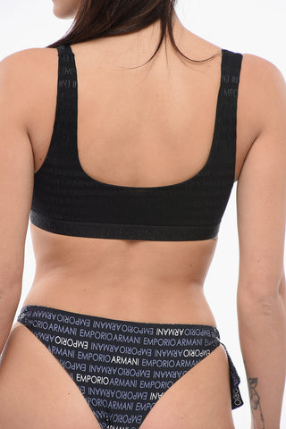 EMPORIO Lycra Bra with Monogram Detail