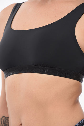 EMPORIO Lycra Bra with Monogram Detail
