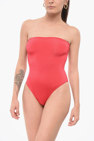 Solid Bandeau Swimsuit