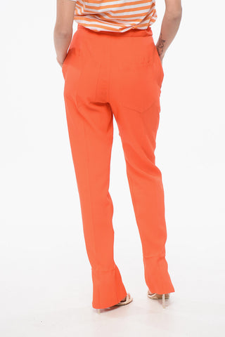 Mixed-Wool Pleated Pants