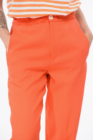 혼방 울 핀턱 팬츠