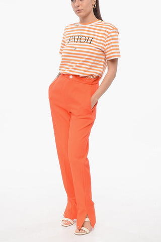 Mixed-Wool Pleated Pants