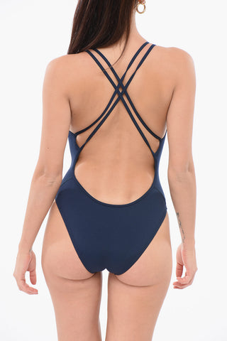 SWIM One-Piece Swimsuit with Crossed Straps