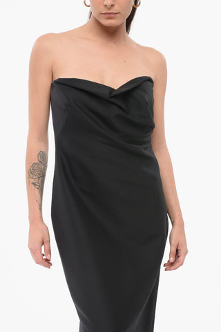 Draped BARDON Bustier Dress