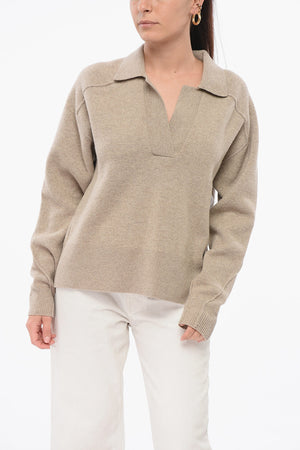 Pullover in Misto Lana BRIDGET con Collo a Polo