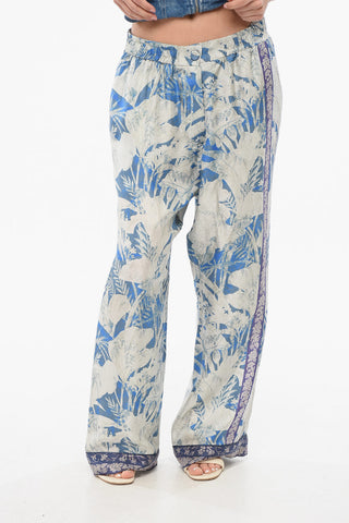 Silk Floral Pants
