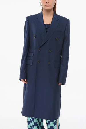 Double-Breasted Coat with Lapels