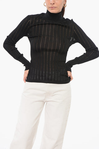 See-Through Top SHINY with High Neck