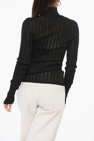 See-Through Top SHINY with High Neck