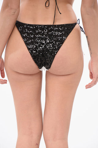 Two-Tone Sequine Bikini Set