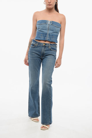 Jeans Bootcut PEYTON in Denim Lavaggio Mid 22cm