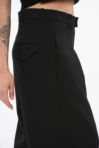 Wide-Leg Trousers with Pleats