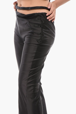 Ausgestellte Leggings mit hoher Taille