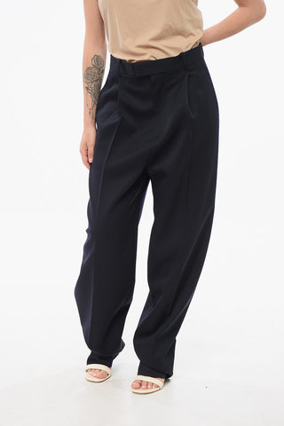 Pantaloni in Twill a Cavallo Basso