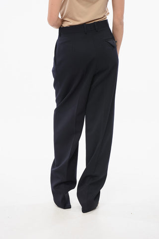 Pantaloni in Twill a Cavallo Basso