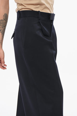 Pantaloni in Twill a Cavallo Basso