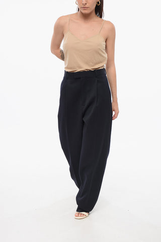 Pantaloni in Twill a Cavallo Basso