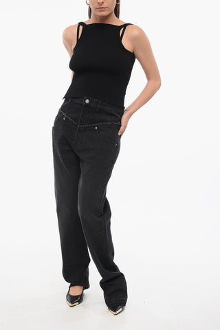 Jeans Slim Fit NOEMIE con Dettagli a Taglio Vivo 23cm