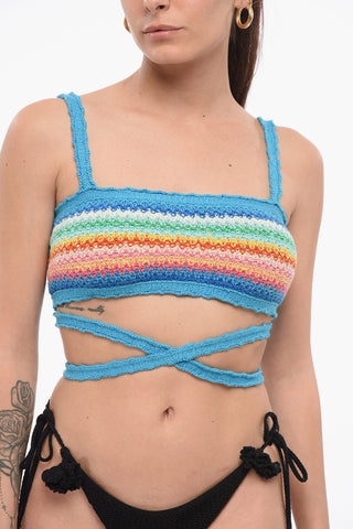 Top Bralette in Crochet con Lacci