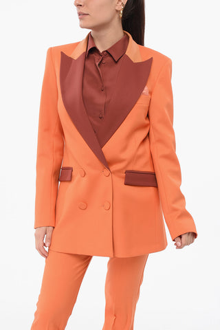 Tailleur In Misto Lana BIANCA Con Pantaloni Flared Fit
