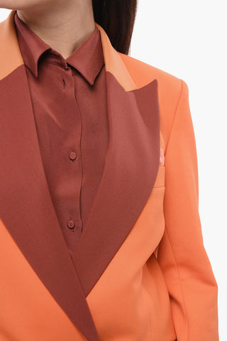 Tailleur In Misto Lana BIANCA Con Pantaloni Flared Fit