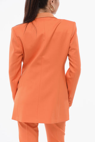 Tailleur In Misto Lana BIANCA Con Pantaloni Flared Fit