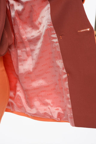 Tailleur In Misto Lana BIANCA Con Pantaloni Flared Fit