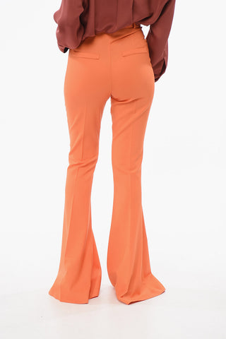 Tailleur In Misto Lana BIANCA Con Pantaloni Flared Fit