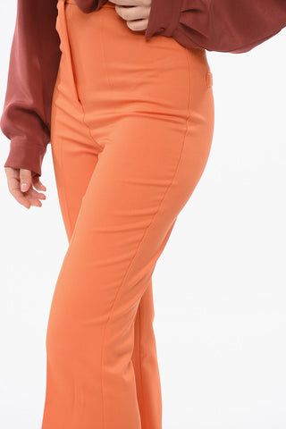 Tailleur In Misto Lana BIANCA Con Pantaloni Flared Fit