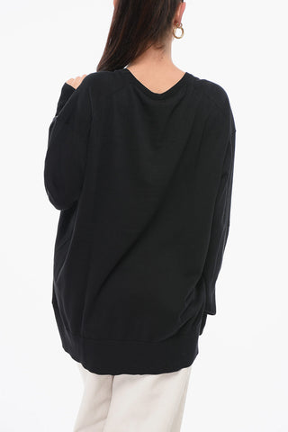 V Neck Cotton Sweater