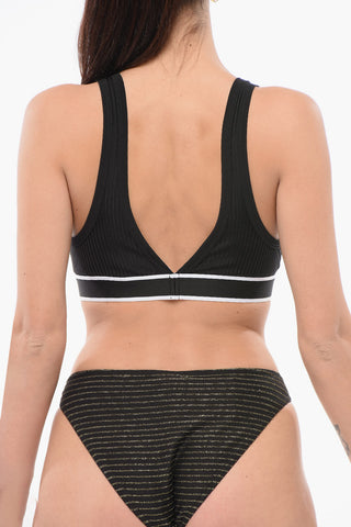 Reggiseno a Triangono in Microfibra con Banda Logata