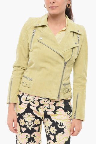 Bikerjacke aus Wildleder