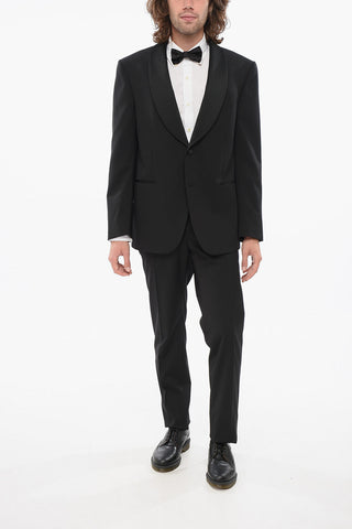 CODE Wool Suit with Shawl Lapel