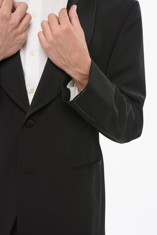 CODE Wool Suit with Shawl Lapel