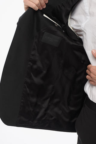 CODE Wool Suit with Shawl Lapel