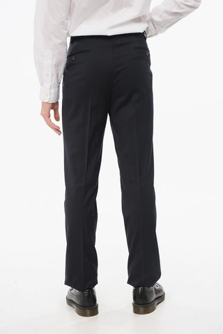 Virgin Wool Side Vents Notch Lapel 2-Button Suit