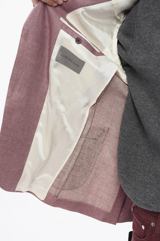 Linen Blend Half-lined Blazer
