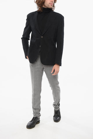 CC Collection Embossed Fabric Blazer RELIGHT with Patch Pockets