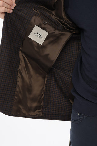CC Collection Blazer REFINED in Lana Goffrata con Taschino a Toppa
