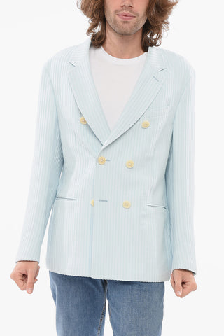 CC COLLECTION Blazer Monopetto Sfoderato Con Righe Ricamate